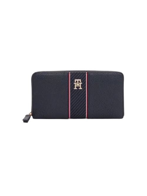 Portafoglio blu in poliuretano Tommy Hilfiger | AW0AW16921DW6